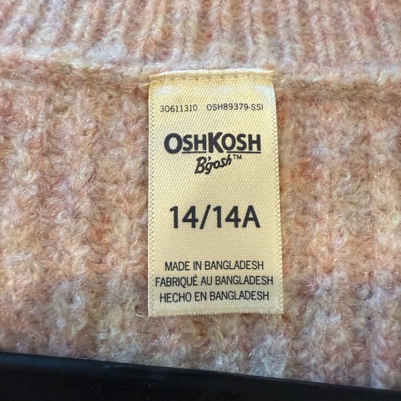 OshKosh B'gosh Kid’s Pink Vest for Layering - Picture 6 of 7